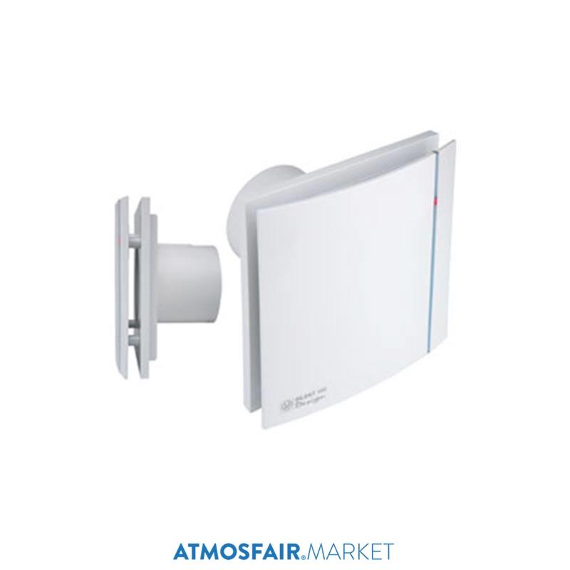 200 CHZ Design-3C - Sessiz, Geri Tepme Ventilli, Zaman Ayarlı, Nem Sensörlü 125'lik Sessiz Banyo Fanı
