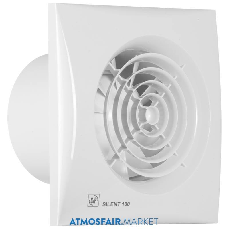 Silent 100 CZ - Sessiz, Aşırı Yük Korumalı, Geri Tepme Ventilli 100'lük Sessiz Banyo WC Fanı