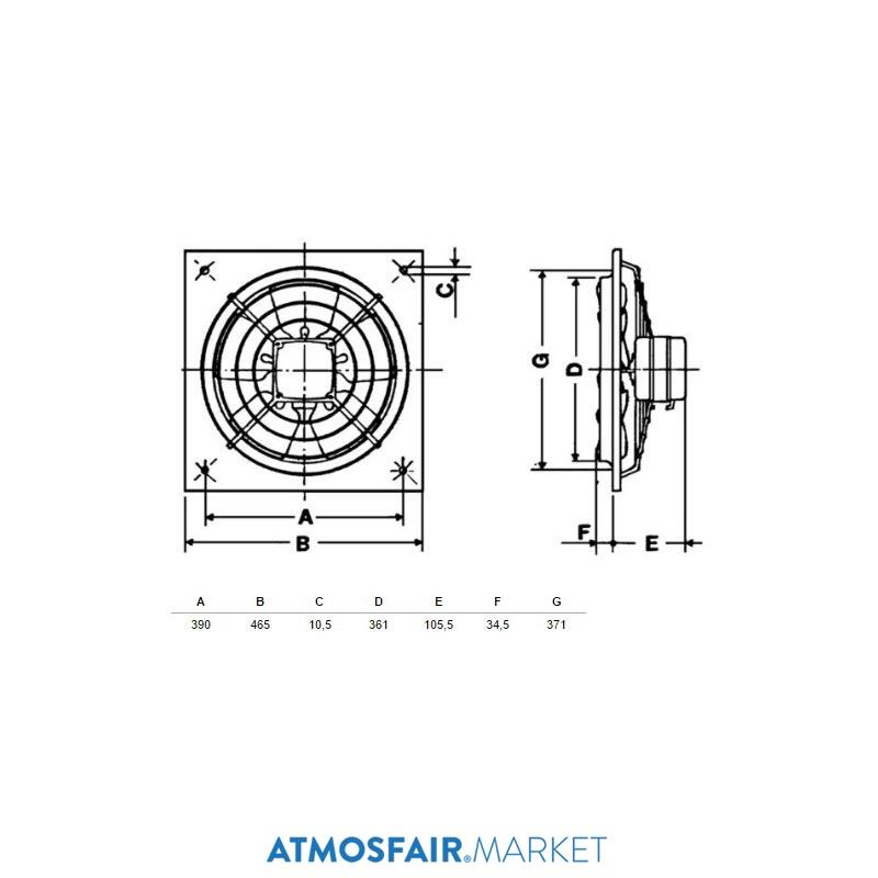 Soler Palau HXM-350 (220V) Aksiyel Fan