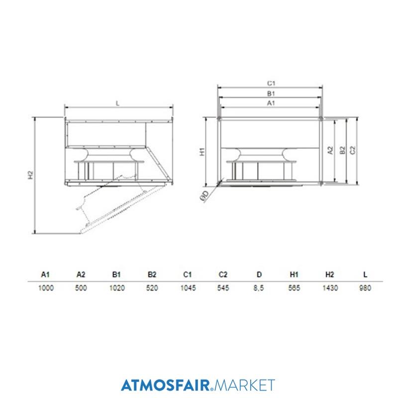 Soler Palau IRT/4-450 (380 V) Davlumbaz Fanı