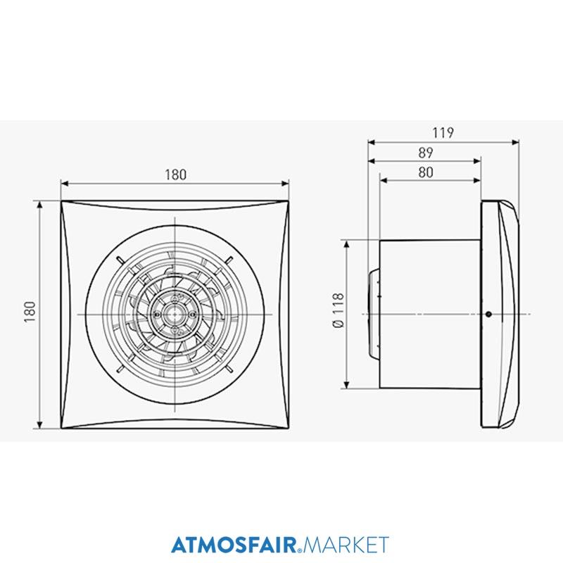 Soler Palau Silent - 200 CZ Mini Aksiyel Fan
