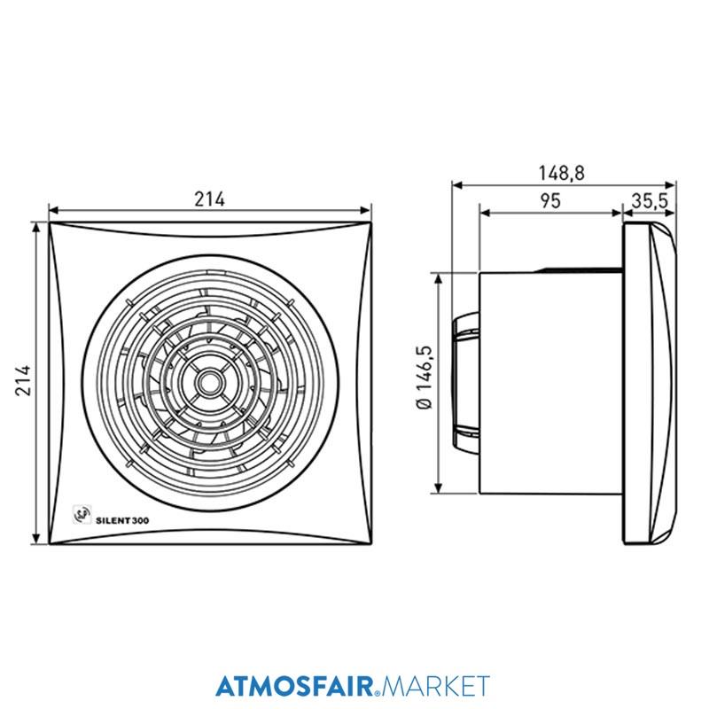 Soler Palau Silent - 300 CRZ Mini Aksiyel Fan