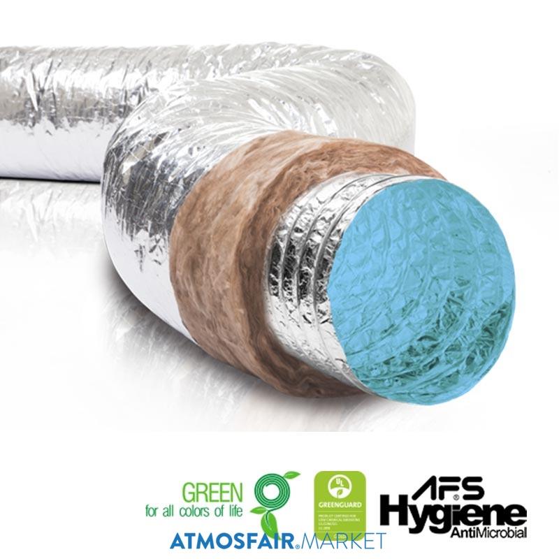 Ø315mm ISOAFS-ALU Hygiene Isı İzoleli Anti-Mikrobiyal Hava Kanalı 10 mt