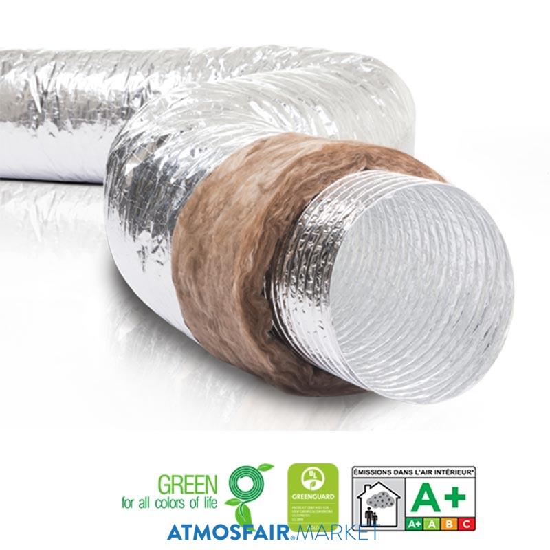 Ø102mm ISOAFS-ALU 70 FORTE Yüksek Mukavemetli Isı İzoleli Alüminyum Flexible Hava Kanalı 10 mt