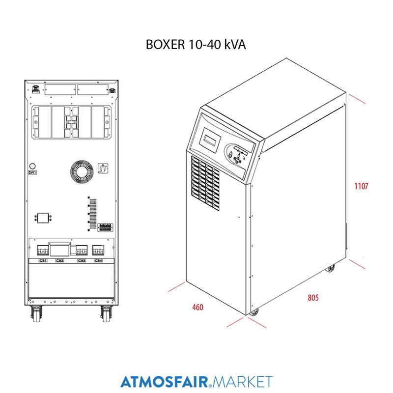 Makelsan Boxer serisi 20 kVA 5-16dk (3F/3F) Online UPS