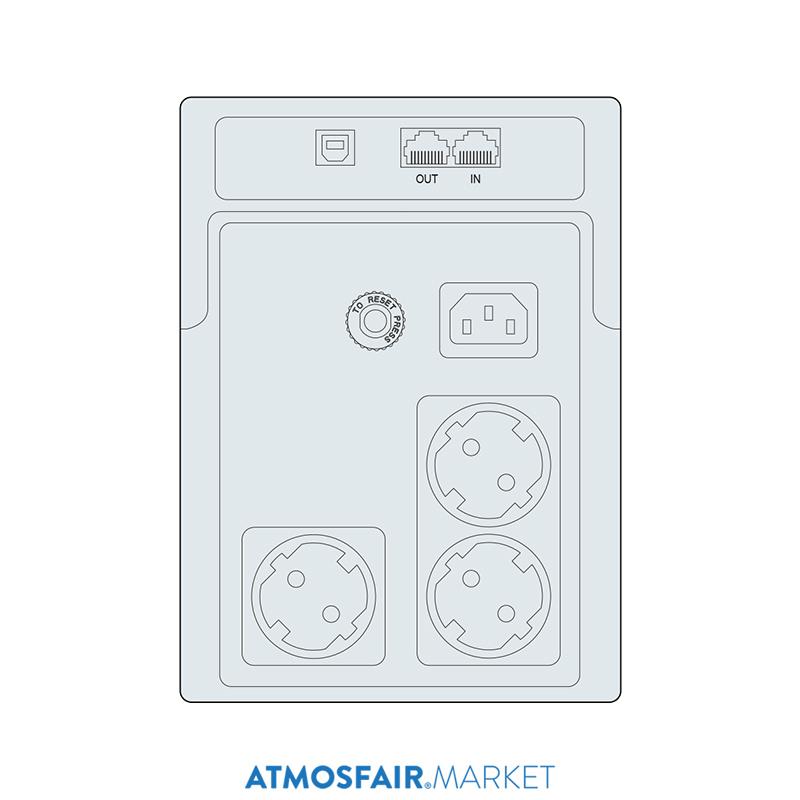 Makelsan 1500VA Kesintisiz Güç Kaynağı (2x12V/9AH) 5-10 Dk.