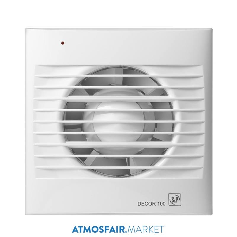 Soler Palau DECOR-100 C Banyo Fanı Pilot Lamba, Geri Tepme Ventilli