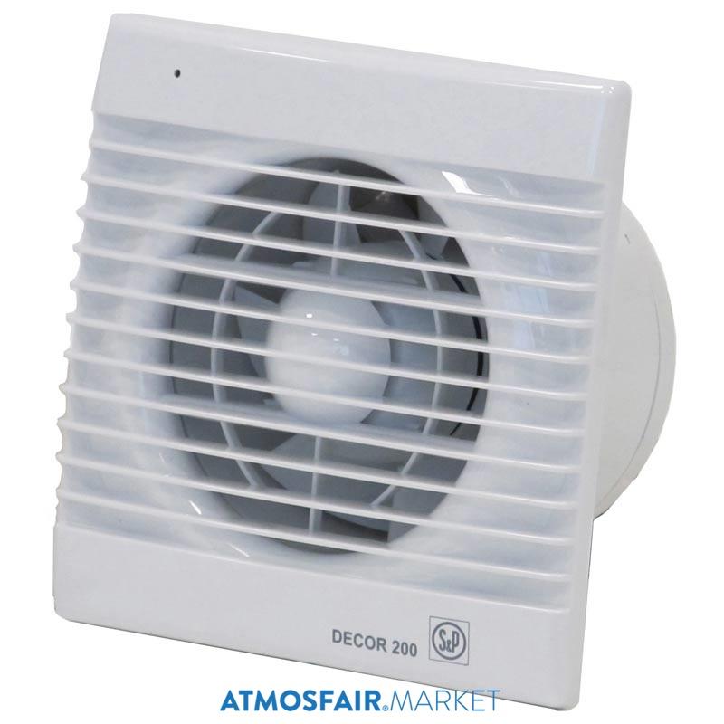 Soler Palau DECOR-200 C Banyo Fanı Pilot Lamba, Geri Tepme Ventilli